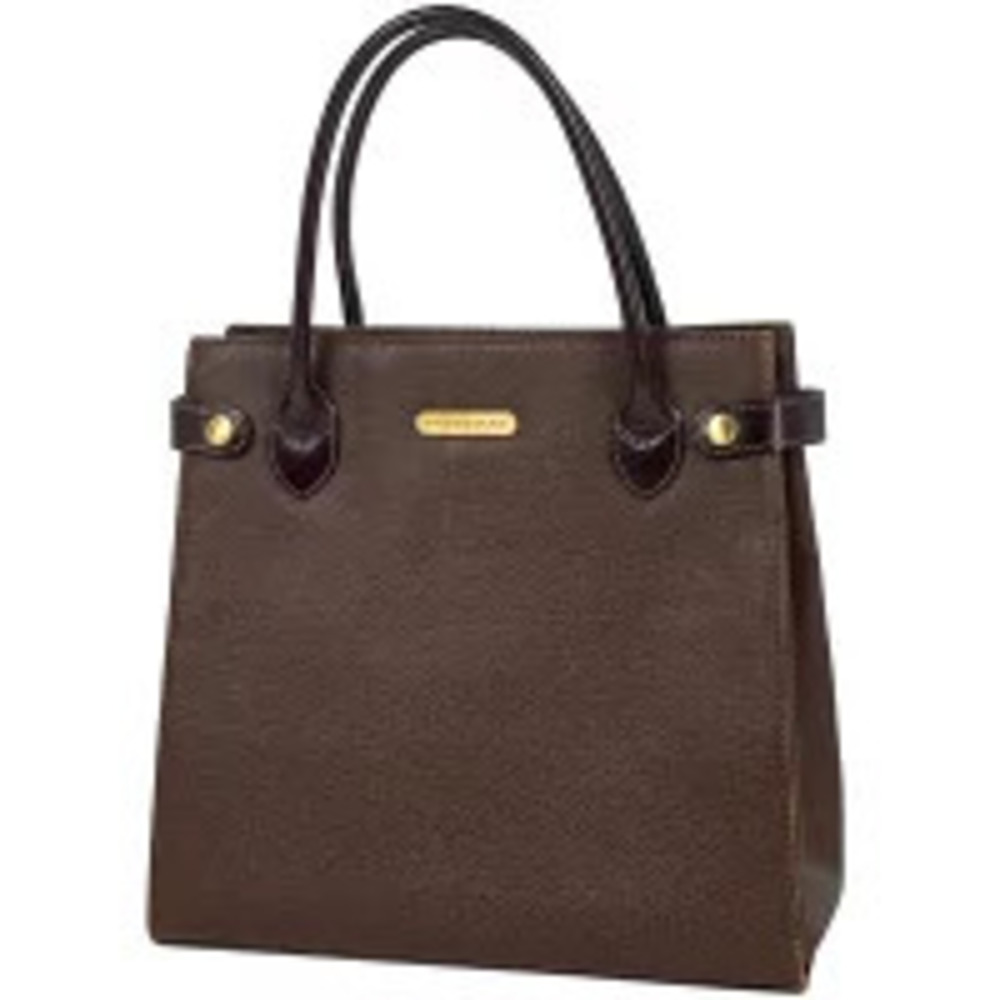 Burberry handbag tote bag leather brown